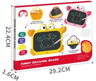 Дъска Светеща за Рисуване с Копче за Изтриване с Батерии 30×22×2 см